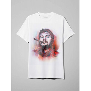  Tricou Art Ernesto Che Guevara cu un trabuc